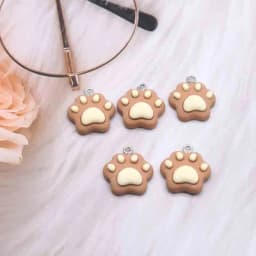 10pcs 20*22mm Mini Cartoon Cat Paw Charms For DIY Decoration Earrings Necklace Fashion Jewelry Accessories