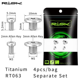 RISK Bicycle Titanium Alloy Screws Bike Cylinder Cap Screw Oil Disc Brake Lever Oil Injection Port XT XTR M615 M675 M785 M8000