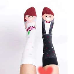New mandarin duck socks Asymmetric AB socks Jacquard fashion sports cotton socks