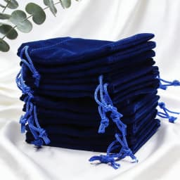 100Pcs Jewelry Drawstring Velvet Bag Soft Suede Pouch 5x7cm 7x9cm 9x12cm Small Gift Packaging Pocket For Rings Earrings Bracelet