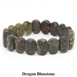 Natural Stone Square Beads Strand Bracelets Amethyst Rose Quartz Healing Crystal Rectangle Bangle Women Gemstone Jewelry Gifts
