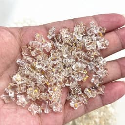 New 30pcs 8mm Five-pointed Star Matte Glass Beads Loose Spacer Beads for Jewelry Making DIY Handmade Bracelets Earrings