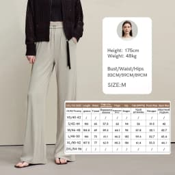 Amii Women's Pants 2026 Autumn New Versatile Elastic Waist Loose Wide-leg Pants Knitted Drape Casual Woman Trousers 12611009