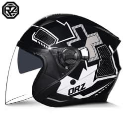ORZ-705 Latest High Quality Motorcycle Helmet Half Covering Dual Lens Cascos para Motos Male Female Couple Capacetes de Moto
