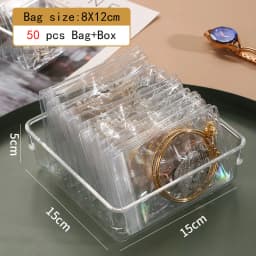 Drawer Organizer Self Sealing Plastic Jewelry Zip Lock Bags Reclosable Thick Transparent Ziplock Gift Packaging Storage Pouches