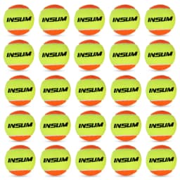 INSUM Beach Tennis Balls for Training Outdoor 50% Standard Pressure Tennis Padel Balls for Children Beginner Paddle Ball