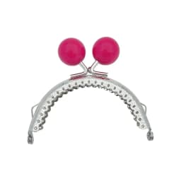 8.5/10.5cm Candy Color Beads Silver Metal Purse Frame Handle for Clutch Bag Handbag Accessories Making Kiss Clasp Lock