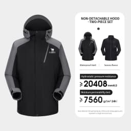 GOLDEN CAMEL Outdoor Hiking Jackets for Men Three-in-One Waterproof Fleece Jacket Women Windbreakers Warm 2024 Star Same Style