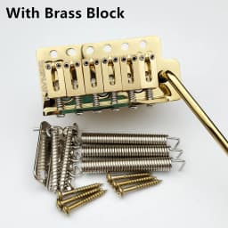 KAYNES 52.5MM Type ST Electric Guitar Tremolo System Bridge With Zinc or Brass Block for ST Guitar Chrome Silver Gold KY01