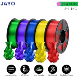 JAYO PLA Plus 3D Printer Filament 5 Rolls Filament PLA PLUS 23 Colors 1.75mm FDM 3D Printer Materials Support Free Combination