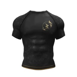 Personal Popular Design Sublimation Short Sleeve Black No Gi BJJ Jiu Jitsu Rashguard Fight BJJ Mma Rash Guard Shirts For Men