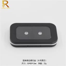 New Arrival Display Box For Gemstone Of Leather Diamond Jewelry Box Square Clear Plastic Box Loose Diamond Stone Gem