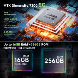 Unihertz Jelly Max 5G Mini Smartphone Android 14 Dimensity 7300 CPU 8GB 256GB 100MP Camera 4000 mAh Battery 5.05" inch Screen