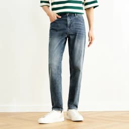 Semir Men Jeans Vintage Washed Elastic Cotton Soft Slim Leg Versatile Fashion 2026 Casual Daily Street Wear