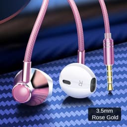 9D Bass Stereo Type C&3.5mm Headphones Volume Control Headset With HD Mic Wired Earbuds For IPhone15/16 Samsung Galaxy Earphones