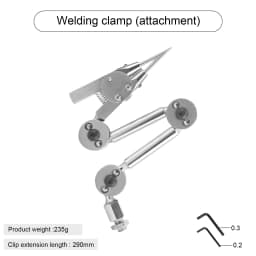 Adjustable Welding Stand with Dual Flexible Arms and Anti-Slip Base for Precision Electronics Repair, Jewelry Crafting