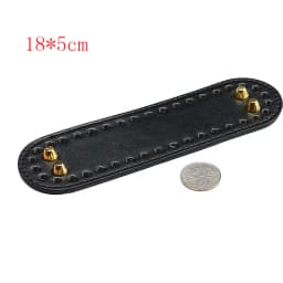 1PC Oval Long Bottom for Knitted Bag PU leather Bag Accessories Handmade Bottom With 64 holes DIY Crochet Bag Bottom