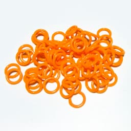 100pcs Pigeon Foot Rubber Ring Colorful Elastic Identification Rings For Carrier Pigeon Racing Pigeons Bird Appliances 8mm