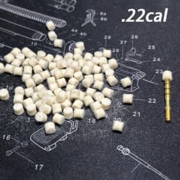 .22cal .30cal 9mm 100pcs Wool Felt Polishing Pad Mop With Hole Spear Pointed Carbon Cleaning Brush Hunting Gun Cleaning Kit