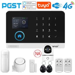 PGST Home Anti-Theft Alarm, Smart Home Wireless Alarm System, WiFi, 4G Tuya Intelligent Application, Working Together with Alexa