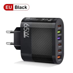 3.1A 6 in 1 3USB 3PD Charger QC3.0 Fast Charging Quick Charger For Samsung S23 Xiaomi Mobile Phone Charge Adapter EU//US/UK Plug