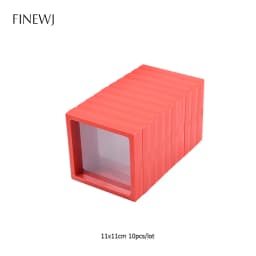 Lot of 10pcs 3D Floating Frame Display Stand Gift Ornament Organizer PE Film Anti-Oxidation Medallions Coin Jewelry Storage Box