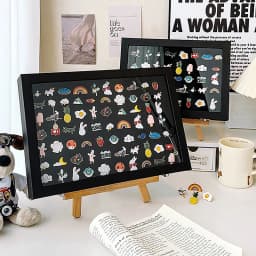 Pin Display Case Breastpin Medal Display Box Storage Box Dust-Proof Brooch Box Display Rack Jewelry Medal Collection Display Box