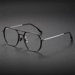 VICKY Large Frame Aluminum Frame Titanium Business Anti-Blue Light Reading Glasses Men Ladies Customizable Prescription ZY-20239