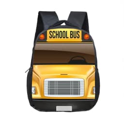 Cartoon Police Car Fire Engine Excavator Print Backpack Children Truck Kindergarten Bags Toddler Diaper Book Bag Schoolbags
