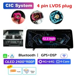 CCC CIC System Carplay for BMW X5 E70 X6 E71 2008 2009 2010 2011 2012 2013 Android 16 DSP Stereo Car Multimedia Radio Player BT
