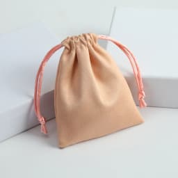 50Pcs Jewelry Flannel Drawstring Bag Velvet Suede Gift Packaging Pouch Ring Earring Bracelet Keychain Storage Pouch Candy Pocket