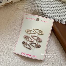 6Pcs New Korean Candy Girl Kids BB Clips Simple Cute Polka Dot Love Star Water Droplet Metal Hair Clip Children Hairpin Headwear