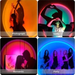 1pc-The New Sunset Light Comes with Earbuds and Remote Control in 16 Colors Customized Version