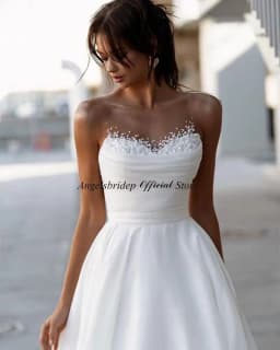Customized Aso Ebi A-line Wedding Dresses High Neck Zip Luxury Sequins Bridal Gowns Vestidos De Novia For Women