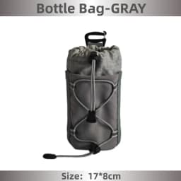 Outdoor Backpack Attachment Storage Bag Nylon Ultralight Portable Phone Bottle Pouch for Mountaineering Hiking Travel Gear
