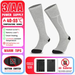 Rechargeable Thermal Heating Socks with Battery Box Men Women Anti-Cold Comfort Outdoor Camping Ski Sports Winter Essential
