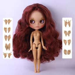 ICY DBS Blyth Doll 1/6 Joint 30cm tan Skin Matte Face Girl Set Doll BJD Toy Gift