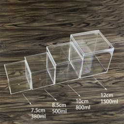 Large Capacity Jewelry Storage Box Clear Acryl Cube Portable Jewelry Storage Earrings Necklace Ring Jewelry Display