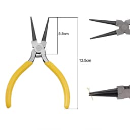 1PCS Mini Diagonal Pliers Insulated Plier For Jewelry Making Handcraft Beading Tool Round Bent Needle Nose Cutter Wholesale