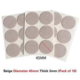 Round Square Felt Chair Leg Pads 2mm Floor Scratch Protector Mat Mute Non-slip Self Adhesive Diy Furniture Accessories