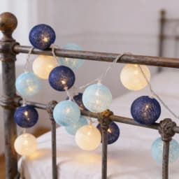 10/20LED String Lights Battery Cotton Balls Christmas Garland Fairy Light Novelty Lamp Chain for Home Wedding Party Decoration
