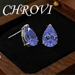 Exquisite 925 Sterling Silver Ice Flower Long Pillow-Shaped White Zircon Stud Earrings Simple Single Diamond Gold Earrings