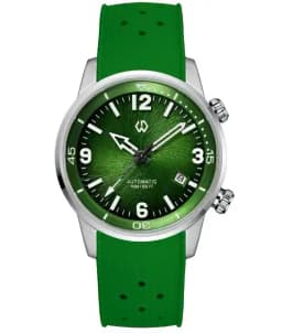 WISHDOIT 2026 Double Crown Auto Mechanical Watch, Radioactive Texture Dial Rotating Inner Shadow Bezel 150M Waterproof