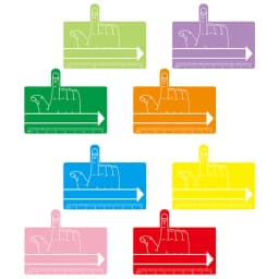 8 Pcs Abs Bookmark Kids Reading Tool Dyslexia Supplies Focus Guide Finger Spacer Writing Tools Colored Tracking Strip
