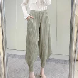 2026 Miyake Leisure Hundred Pleated Harem Pants Summer New Wide-legged Bunched Leg Pants Thin Section Sports and Leisure Women's