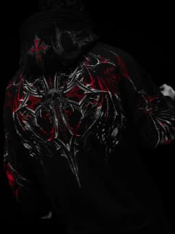 Breathedivinity Dark Wind Hooded Sweatshirt with Print - Unique Style Jacket for Retro Streetwear Hoodie