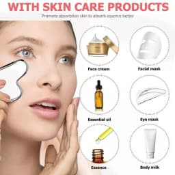 1/3PCS Ice Face Roller Stainless Steel Gua Sha Board Set Facial Massager Face Massage Roller Face Lifting Beauty Skin Care Tools