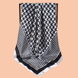 1PC Women's Summer Beach Accessory Fashion Satin Square Scarf 90*90inch Multi-use Headscarf Party Use Versatile Hair Towel