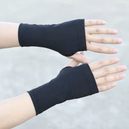 Fingerless Sunscreen Gloves Thin Cool Ice Silk Silky Sun Block Driving Gloves For Women Men Driving Summer Protection
