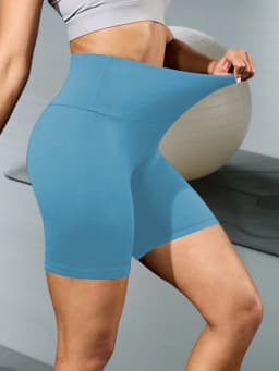 Women's High Waisted Biker Shorts Super Soft Tummy Control No See Through Workout Yoga Running Athletic Push Up Gym Fitness